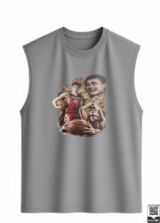 Basketball Legend Montage Sleeveless Vest - Image 8