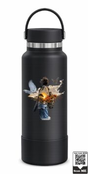 Surreal Sunset Traveler Double-Wall Stainless Steel Water Bottle - Image 10