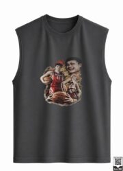 Basketball Legend Montage Sleeveless Vest - Image 9