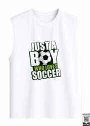 Just A Boy Who Loves Soccer Sleeveless Vest - Image 2