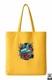 Shut Up Graffiti Hand Pop Art Tote Bag - Image 7