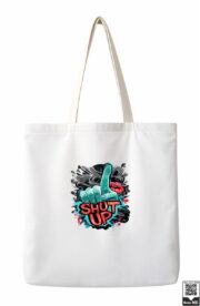 Shut Up Graffiti Hand Pop Art Tote Bag - Image 9