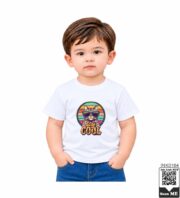 Stay Cool Retro Cat Kids T-Shirt - Image 6