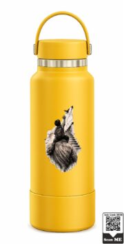Father And Son Stairway To Dreams Stainless Steel Water Bottle