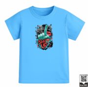 Kids Shut Up Street Art Graphic T-Shirt - Image 4