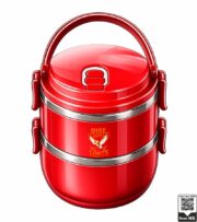 Rise Above Limits Eagle Insulated Double-Layer Lunch Box - Image 2