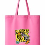 Never Look Back Skater Skeleton Tote Bag