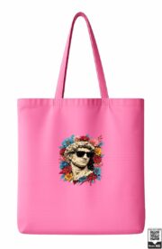 Cool Greek Statue With Sunglasses Floral Tote Bag - Image 5