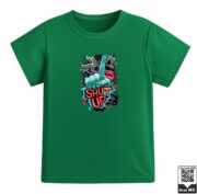 Kids Shut Up Street Art Graphic T-Shirt - Image 5