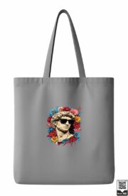 Cool Greek Statue With Sunglasses Floral Tote Bag - Image 6