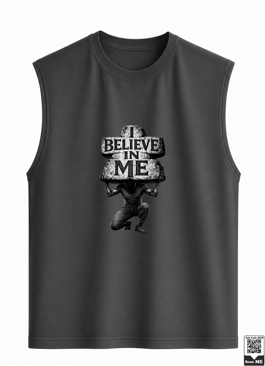 Group of 2 Objects (41) I Believe In Me Sleeveless Vest - Image 1