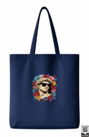Cool Greek Statue With Sunglasses Floral Tote Bag - Image 7