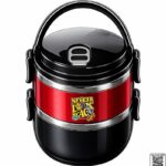 Never Look Back Skeleton Insulated Double-Layer Lunch Box