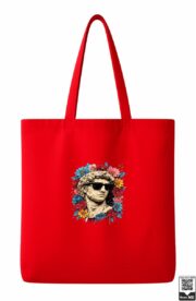 Cool Greek Statue With Sunglasses Floral Tote Bag - Image 9