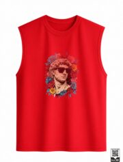 Greek Statue Floral Sunglasses Sleeveless Vest - Image 4