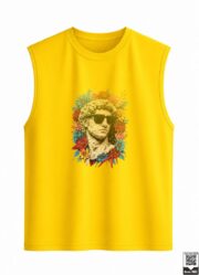 Greek Statue Floral Sunglasses Sleeveless Vest - Image 5