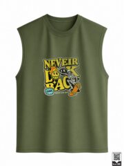 Never Look Back Skater Skeleton Sleeveless Vest