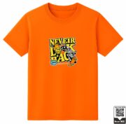 Kids Never Look Back Skater Skeleton Graphic T-Shirt - Image 3