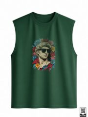 Greek Statue Floral Sunglasses Sleeveless Vest - Image 7