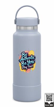 Be Authentic Be You Stay True Stainless Steel Water Bottle - Image 2