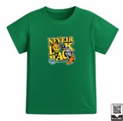 Kids Never Look Back Skater Skeleton Graphic T-Shirt - Image 6