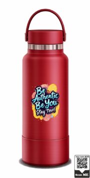 Be Authentic Be You Stay True Stainless Steel Water Bottle - Image 3