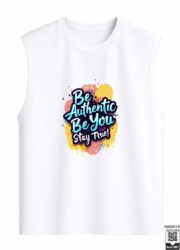 Be Authentic Be You Stay True Sleeveless Vest - Image 2