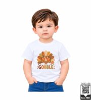 Gobble Turkey Thanksgiving Kids T-Shirt