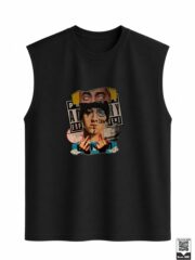 Rebellious Rap Icon Collage Sleeveless Vest - Image 11