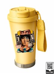 Edgy Character Collage Stainless Steel Travel Mug - Image 3
