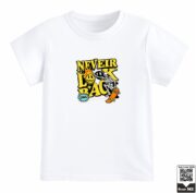 Kids Never Look Back Skater Skeleton Graphic T-Shirt - Image 11