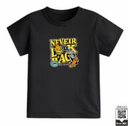 Kids Never Look Back Skater Skeleton Graphic T-Shirt - Image 12