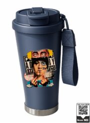 Edgy Character Collage Stainless Steel Travel Mug