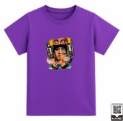 Kids Parental Advisory Collage Character Graphic T-Shirt - Image 2