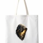 Hooded Forest Double Exposure Tote Bag