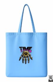Time Skeleton Hand Clock Graphic Tote Bag - Image 2
