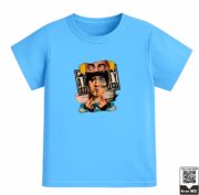 Kids Parental Advisory Collage Character Graphic T-Shirt - Image 5