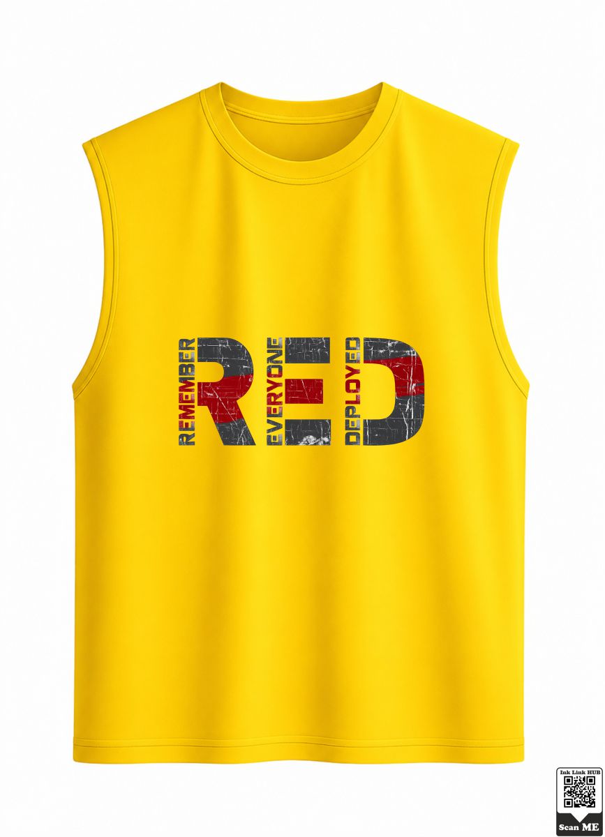 Group of 2 Objects (63) Remember Everyone Deployed R.E.D. Sleeveless Vest - Image 1