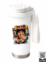 Edgy Character Collage Stainless Steel Travel Mug - Image 9