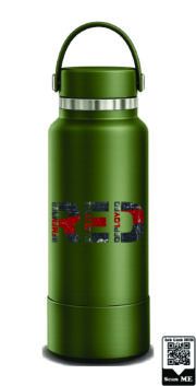 Remember Everyone Deployed RED Stainless Steel Water Bottle - Image 4