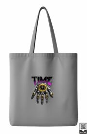Time Skeleton Hand Clock Graphic Tote Bag - Image 5