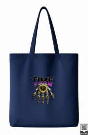 Time Skeleton Hand Clock Graphic Tote Bag - Image 6
