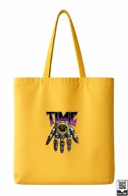 Time Skeleton Hand Clock Graphic Tote Bag - Image 7