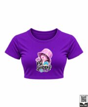 Be Happy Bucket Hat Girl Crop Top - Image 3