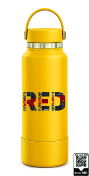 Remember Everyone Deployed RED Stainless Steel Water Bottle - Image 8