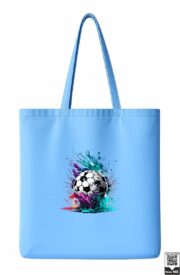 Vibrant Paint Splash Soccer Ball Tote Bag - Image 2
