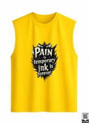 Pain Is Temporary Ink Is Forever Sleeveless Vest - Image 5