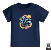 Kids Be Authentic Motivational Graphic T-Shirt - Image 8