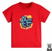 Kids Be Authentic Motivational Graphic T-Shirt - Image 10