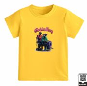 Kids Godvalley Skeleton Barber Graphic T-Shirt - Image 8